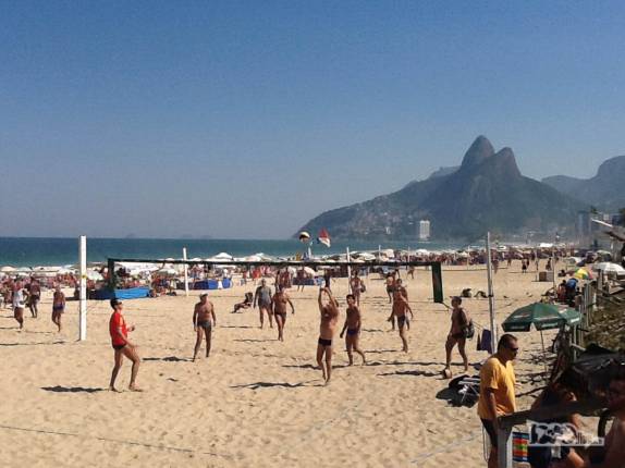 Céu azul em Ipanema, no Rio de Janeiro